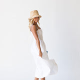 Colette Bow Detail Maxi Dress - White