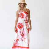 Blair Floral Print Maxi Dress - Pink
