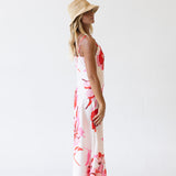 Blair Floral Print Maxi Dress - Pink