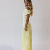 Mabel Strapless Drop Waist Maxi Dress - Butter