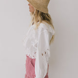 Maryn Eyelet Detail Blouse - White