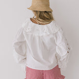Maryn Eyelet Detail Blouse - White