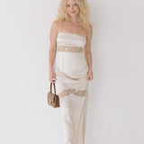 Lorelei Strapless Maxi Dress - Oyster