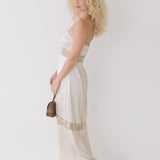 Lorelei Strapless Maxi Dress - Oyster