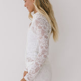 Tess Lace Mini Shorts - Off White