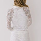 Tess Lace Mini Shorts - Off White