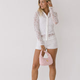 Tess Lace Mini Shorts - Off White