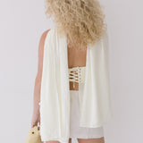 Yasmine Strapless Scarf Top - Pastel Yellow