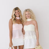 Yasmine Strapless Scarf Top - Pastel Yellow