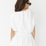 Ava Woven Balloon Shorts - Ivory