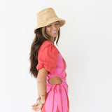 Mariah Side Cut-Out Mini Dress - Red/Pink
