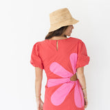 Mariah Side Cut-Out Mini Dress - Red/Pink