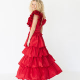 Sable Fun and Flirty Midi - Dark Red