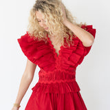 Sable Fun and Flirty Midi - Dark Red