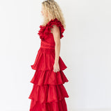 Sable Fun and Flirty Midi - Dark Red