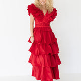 Sable Fun and Flirty Midi - Dark Red