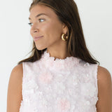 Aria High Neck Dress - Baby Pink
