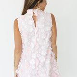 Aria High Neck Dress - Baby Pink