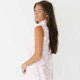 Aria High Neck Dress - Baby Pink