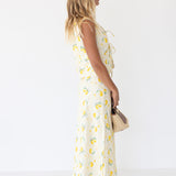 Soleil Lemon Top and Skirt Set - Lemon
