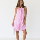 Tori Bow Sleeveless Mini Dress - Pink