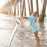 Fancy Oversized Towel Terry Top - Seafoam