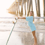 Fancy Oversized Towel Terry Top - Seafoam
