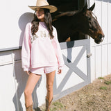 Fancy Oversized Mockneck - Light Pink Camo
