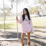 Fancy Sweat Shorts - Light Pink