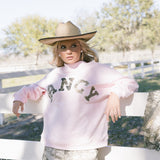 Fancy Oversized Mockneck - Light Pink Camo