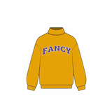 Fancy Oversized Mockneck - Gold/Purple