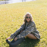 Fancy Oversized Crewneck - Camo/Brown Outline
