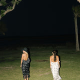 Margie Polka Dot Midi Dress - Black