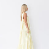 Serena Scarf Dress - Pale Yellow