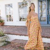 Nina Strapless Midi Dress - Yellow (PREORDER)