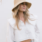 Mira Collar Poplin Shirt - Off White