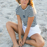 Fancy French Terry Mini Shorts - White