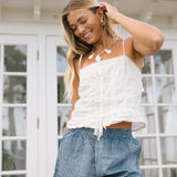 Keelie Boxer Shorts -  Navy