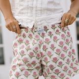 Lilly Boxer Shorts -  pink/green