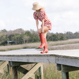 Rio Puff Sleeve Top - Red