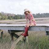 Rio Puff Sleeve Top - Red