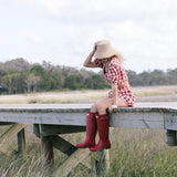 Rio Puff Sleeve Top - Red