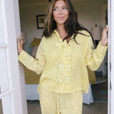 Delaney Pajama Set - Sunshine Yellow Striped