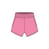 Fancy Fleece Lined Mini Shorts - Hibiscus