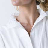 Cheyenne Ruffled Bubble Hem Dress - Off White