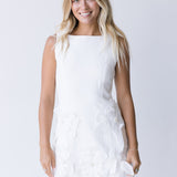 Miranda Floral Mini Dress - White