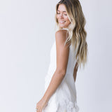 Miranda Floral Mini Dress - White