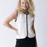 Tori Mini Skirt - Black Denim