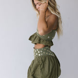 Brandi Skirt Set - Olive Green