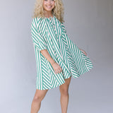 Olivia Puffy Sleeve Romper - Jade